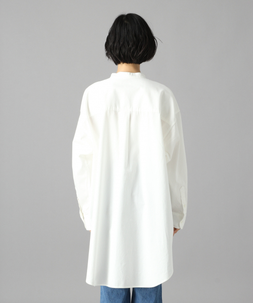 LOWRYS FARM（ローリーズファーム）の「スタンドチュニックシャツ　847992（シャツ/ブラウス・レディース・ブラック/ベージュ/オフホワイト・FREE）」の7枚目の写真