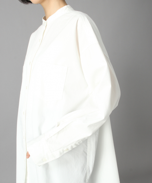 LOWRYS FARM（ローリーズファーム）の「スタンドチュニックシャツ　847992（シャツ/ブラウス・レディース・ブラック/ベージュ/オフホワイト・FREE）」の10枚目の写真