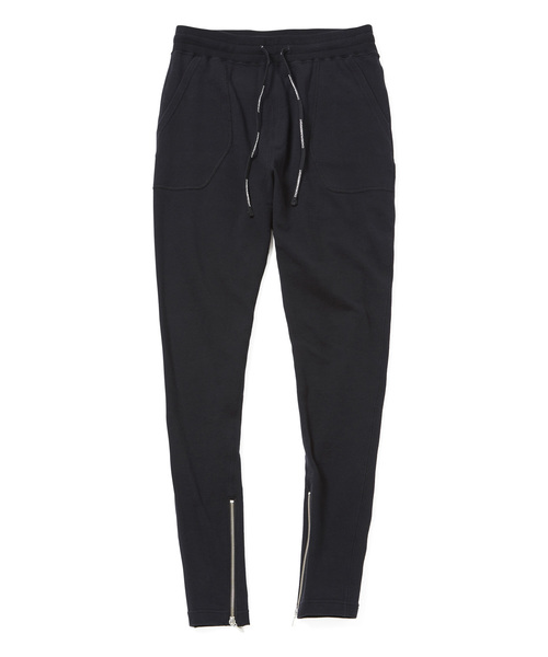 CHORD NUMBER EIGHT(コードナンバーエイト)の「ZIP SWEAT PANTS(スウェットパンツ・メンズ・ブラック/ライトグレー・L/M/S/XS)」の3枚目の写真