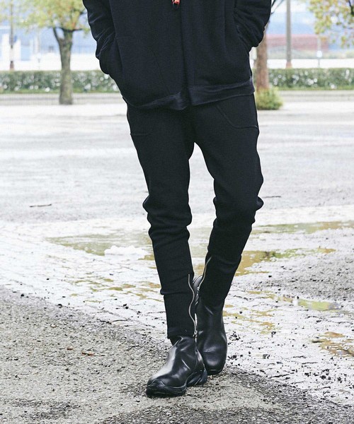CHORD NUMBER EIGHT(コードナンバーエイト)の「ZIP SWEAT PANTS(スウェットパンツ・メンズ・ブラック/ライトグレー・L/M/S/XS)」の6枚目の写真