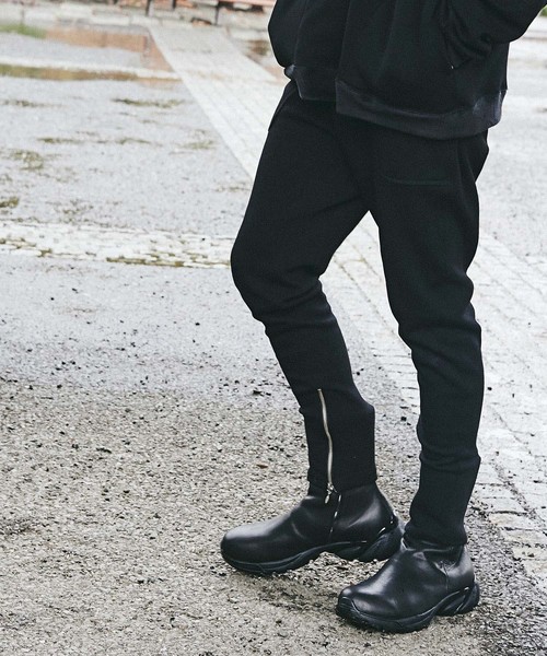 CHORD NUMBER EIGHT(コードナンバーエイト)の「ZIP SWEAT PANTS(スウェットパンツ・メンズ・ブラック/ライトグレー・L/M/S/XS)」の9枚目の写真