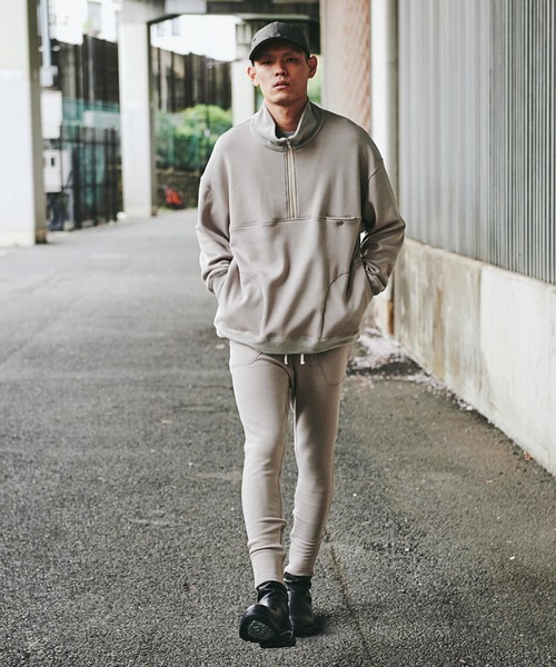 CHORD NUMBER EIGHT(コードナンバーエイト)の「ZIP SWEAT PANTS(スウェットパンツ・メンズ・ブラック/ライトグレー・L/M/S/XS)」の13枚目の写真