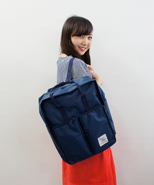CIAOPANIC（チャオパニック）の「【The Sun And Classic/TSAC】BOX 2WAY DAY PACK（バックパック/リュック・レディース・ブラック/グレー/ブルー/イエロー/ネイビー/ベージュ/グリーン/パープル/ピンク/ベージュ系その他/グリーン系その他/ブルー系その他/イエロー系その他/レッド系その他・FREE）」の8枚目の写真