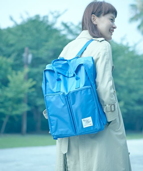 CIAOPANIC（チャオパニック）の「【The Sun And Classic/TSAC】BOX 2WAY DAY PACK（バックパック/リュック・レディース・ブラック/グレー/ブルー/イエロー/ネイビー/ベージュ/グリーン/パープル/ピンク/ベージュ系その他/グリーン系その他/ブルー系その他/イエロー系その他/レッド系その他・FREE）」の9枚目の写真