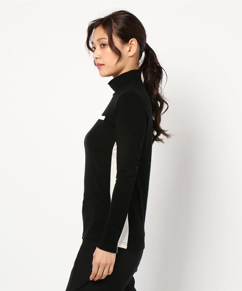 JUN&ROPE'(ジュンアンドロペ)の「【保温】ハイネック配色長袖プルオーバー(Tシャツ/カットソー・レディース・ブラック/グレー/ホワイト/ピンク・L/M/S)」の5枚目の写真