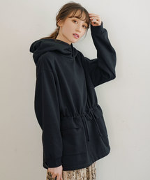 裏起毛ドロストパーカー