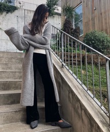 TRUNC 88�i�g�����N�G�C�e�B�[�G�C�g�j�́uTack Knitting Long Cardigan�iT�V���c/�J�b�g�\�[�j�v