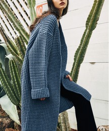 TRUNC 88�i�g�����N�G�C�e�B�[�G�C�g�j�́uTack Knitting Long Cardigan�iT�V���c/�J�b�g�\�[�j�v