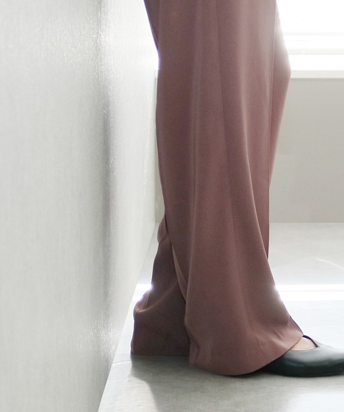 reca（レカ）の「センタープレススラックスパンツ（スラックス・レディース・ブラック/ピンク系その他/オレンジ系その他・M/L）」の17枚目の写真