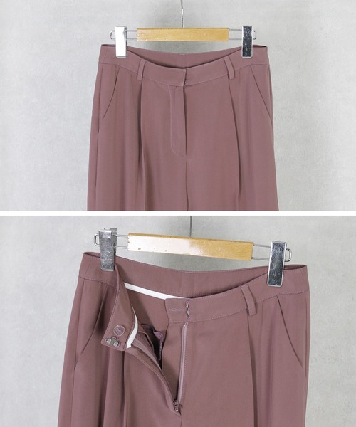 reca（レカ）の「センタープレススラックスパンツ（スラックス・レディース・ブラック/ピンク系その他/オレンジ系その他・M/L）」の13枚目の写真