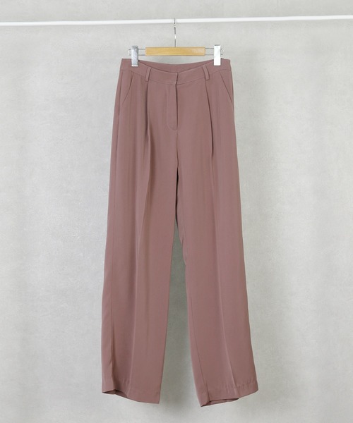 reca（レカ）の「センタープレススラックスパンツ（スラックス・レディース・ブラック/ピンク系その他/オレンジ系その他・M/L）」の6枚目の写真