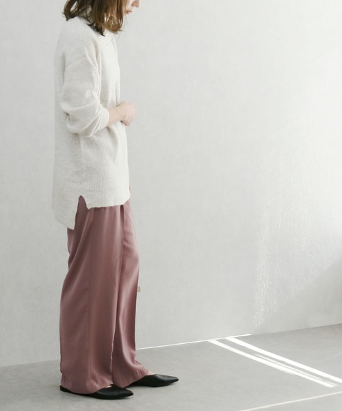 reca（レカ）の「センタープレススラックスパンツ（スラックス・レディース・ブラック/ピンク系その他/オレンジ系その他・M/L）」の11枚目の写真