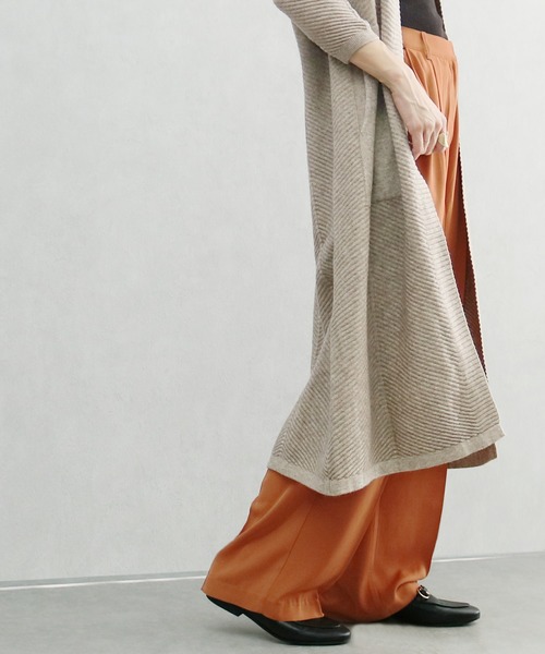 reca（レカ）の「センタープレススラックスパンツ（スラックス・レディース・ブラック/ピンク系その他/オレンジ系その他・M/L）」の9枚目の写真