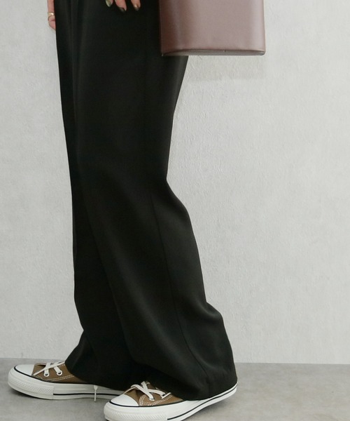 reca（レカ）の「センタープレススラックスパンツ（スラックス・レディース・ブラック/ピンク系その他/オレンジ系その他・M/L）」の5枚目の写真