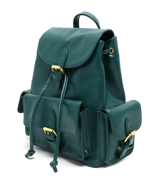 WEGO（ウィゴー）の「WEGO/3ポケットリュック（バックパック/リュック・レディース・ブラック/ダークグリーン/ワイン・FREE）」の8枚目の写真