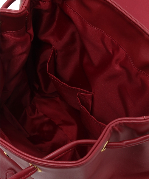 WEGO（ウィゴー）の「WEGO/3ポケットリュック（バックパック/リュック・レディース・ブラック/ダークグリーン/ワイン・FREE）」の7枚目の写真