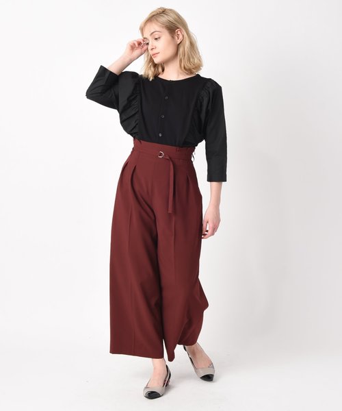 セール ウエストタックベルト付きパンツ その他パンツ Raw Fudge ローファッジ のファッション通販 Zozotown