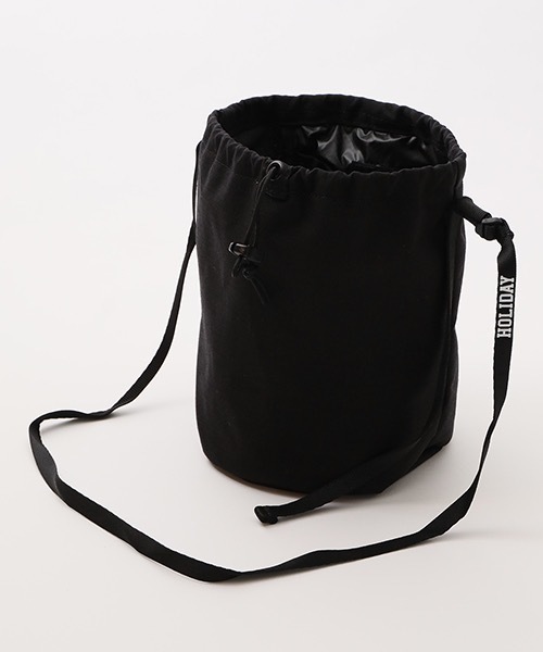 HOLIDAY(ホリデイ)の「HOLIDAY PACKABLE POCHETTE (HEAVY) ホリデイパッカブルポシェット (ヘビー)(ショルダーバッグ・レディース・ブラック・ONE SIZE)」の3枚目の写真