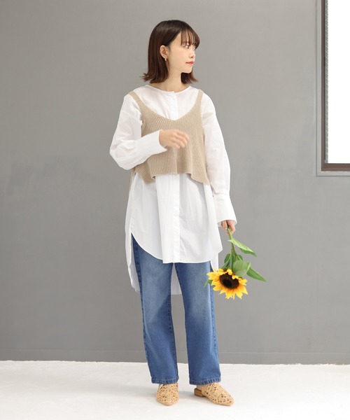 SESTO（セスト）の「ストローレース編みのスリッパフラットサンダル（サンダル・レディース・ベージュ/ブラック/ホワイト・3L/S/M/LL/L）」の22枚目の写真