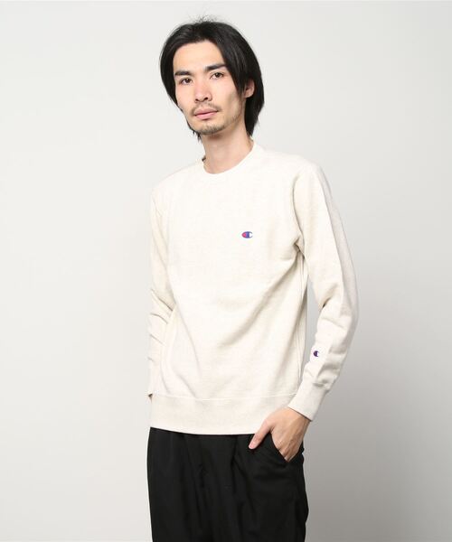 Champion(チャンピオン)の「CHAMPION/チャンピオン 裏毛 ベーシック アイコン刺繍クルースウェット C3-Q001(スウェット・メンズ・ライトグレー/ブラック/ホワイト/ピンク/グレー/オリーブ/ネイビー/グリーン/イエロー・XL/XXL/L/S/M)」の8枚目の写真
