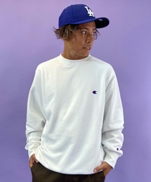 CHAMPION/チャンピオン 裏毛 ベーシック アイコン刺繍クルースウェット　C3-Q001