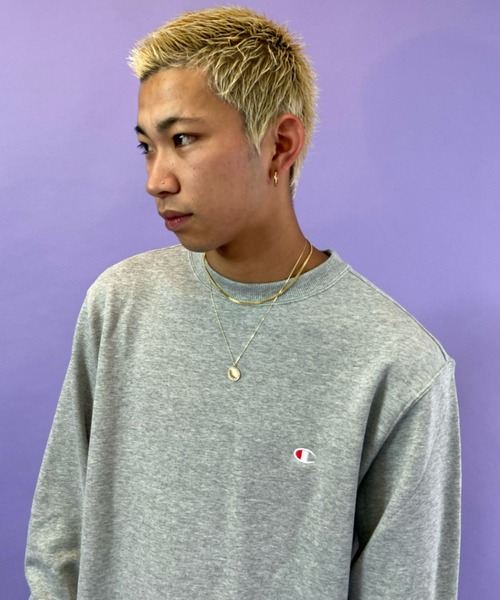 Champion(チャンピオン)の「CHAMPION/チャンピオン 裏毛 ベーシック アイコン刺繍クルースウェット C3-Q001(スウェット・メンズ・ライトグレー/ブラック/ホワイト/ピンク/グレー/オリーブ/ネイビー/グリーン/イエロー・XL/XXL/L/S/M)」の16枚目の写真