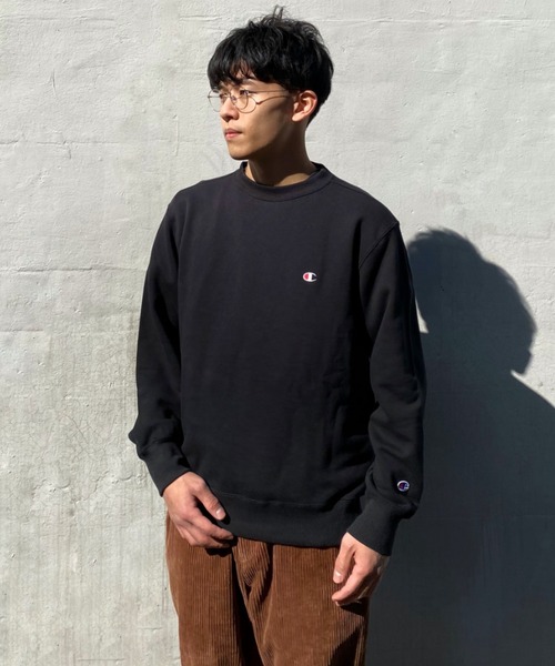 Champion(チャンピオン)の「CHAMPION/チャンピオン 裏毛 ベーシック アイコン刺繍クルースウェット C3-Q001(スウェット・メンズ・ライトグレー/ブラック/ホワイト/ピンク/グレー/オリーブ/ネイビー/グリーン/イエロー・XL/XXL/L/S/M)」の14枚目の写真