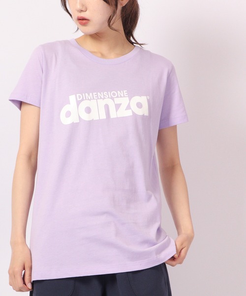 DIMENSIONE danza（ディメンシオーネ ダンツァ）の「ロゴTシャツ（Tシャツ/カットソー・レディース・ホワイト/ブラック/ネイビー/パープル/レッド/イエロー/グリーン/スモークピンク・X-SMALL/MEDIUM/SMALL）」の5枚目の写真