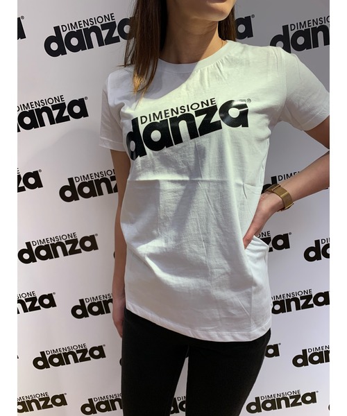 DIMENSIONE danza（ディメンシオーネ ダンツァ）の「ロゴTシャツ（Tシャツ/カットソー・レディース・ホワイト/ブラック/ネイビー/パープル/レッド/イエロー/グリーン/スモークピンク・X-SMALL/MEDIUM/SMALL）」の10枚目の写真