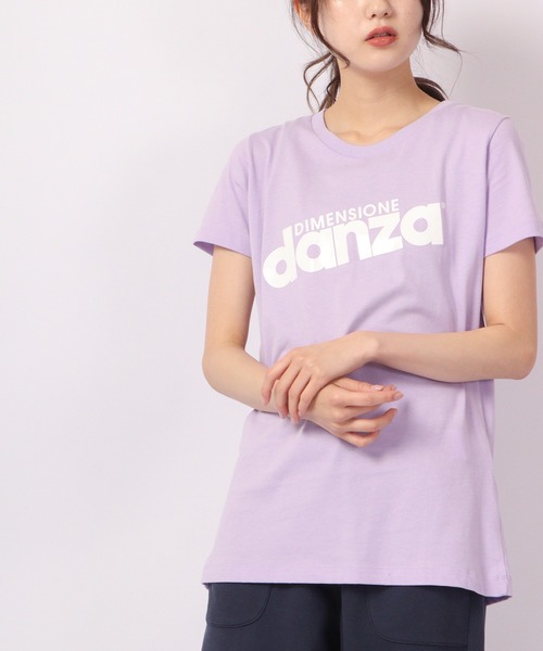 DIMENSIONE danza（ディメンシオーネ ダンツァ）の「ロゴTシャツ（Tシャツ/カットソー・レディース・ホワイト/ブラック/ネイビー/パープル/レッド/イエロー/グリーン/スモークピンク・X-SMALL/MEDIUM/SMALL）」の22枚目の写真