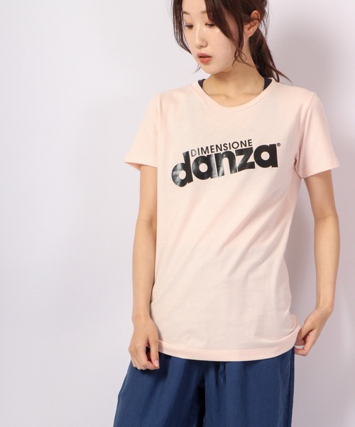DIMENSIONE danza（ディメンシオーネ ダンツァ）の「ロゴTシャツ（Tシャツ/カットソー・レディース・ホワイト/ブラック/ネイビー/パープル/レッド/イエロー/グリーン/スモークピンク・X-SMALL/MEDIUM/SMALL）」の20枚目の写真