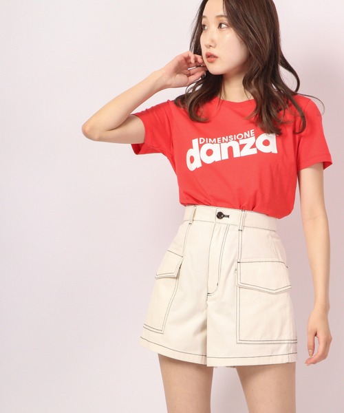DIMENSIONE danza（ディメンシオーネ ダンツァ）の「ロゴTシャツ（Tシャツ/カットソー・レディース・ホワイト/ブラック/ネイビー/パープル/レッド/イエロー/グリーン/スモークピンク・X-SMALL/MEDIUM/SMALL）」の17枚目の写真