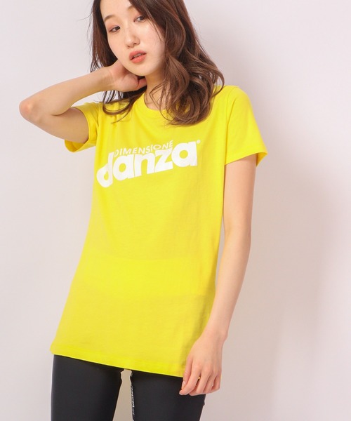 DIMENSIONE danza（ディメンシオーネ ダンツァ）の「ロゴTシャツ（Tシャツ/カットソー・レディース・ホワイト/ブラック/ネイビー/パープル/レッド/イエロー/グリーン/スモークピンク・X-SMALL/MEDIUM/SMALL）」の14枚目の写真
