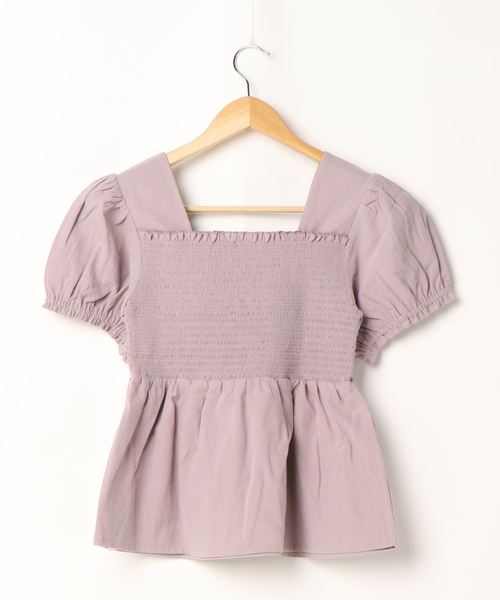 flower（フラワー）の「サマーフラワーズトップ（シャツ/ブラウス・レディース・アイボリー/ラベンダー・FREE）」の3枚目の写真