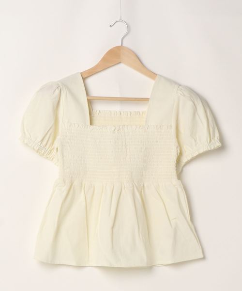 flower（フラワー）の「サマーフラワーズトップ（シャツ/ブラウス・レディース・アイボリー/ラベンダー・FREE）」の4枚目の写真