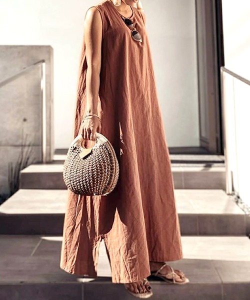 florist(フローリスト)の「ころんと丸い雑材カゴバッグ(ハンドバッグ・レディース・ホワイト/レッド/パープル/ブラウン/カーキ/ベージュ・FREE)」の15枚目の写真