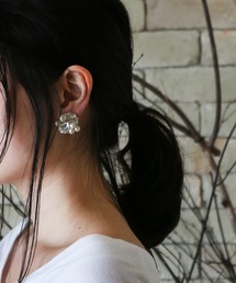 MAYGLOBE | MAYGLOBE Veil / コットンパールビジューモチーフイヤリング(イヤリング)