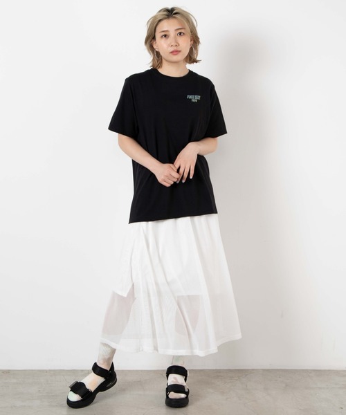 WEGO(ウィゴー)の「WEGO/FREESIZEバックプリントTシャツ(Tシャツ/カットソー・レディース・ホワイト/ブラック・SMALL/MEDIUM)」の22枚目の写真