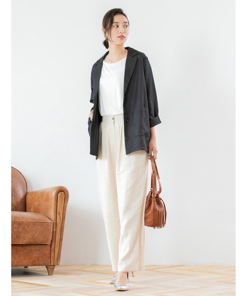 fifth（フィフス）の「フリンジ巾着ショルダーバッグ（ショルダーバッグ・レディース・ホワイト/シルバー/ブラウン・FREE）」の10枚目の写真