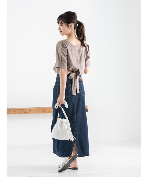 fifth（フィフス）の「フリンジ巾着ショルダーバッグ（ショルダーバッグ・レディース・ホワイト/シルバー/ブラウン・FREE）」の21枚目の写真