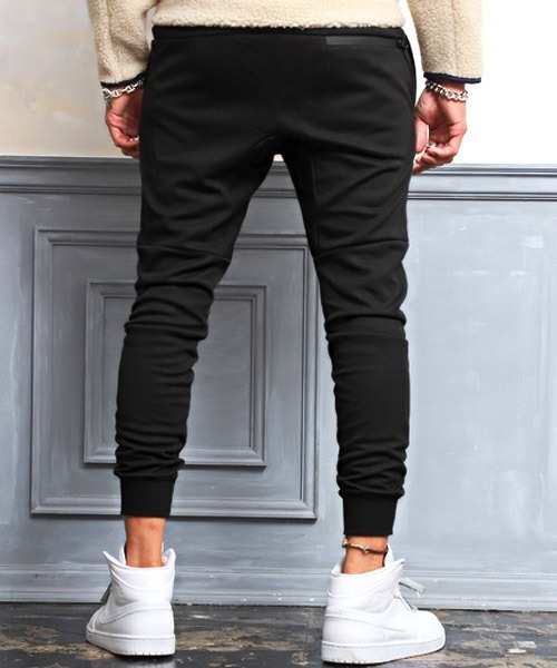 LUXSTYLE（ラグスタイル）の「ポンチZIPジョガーパンツ（その他パンツ・メンズ・ブラック/杢グレー・L/XL/M）」の3枚目の写真