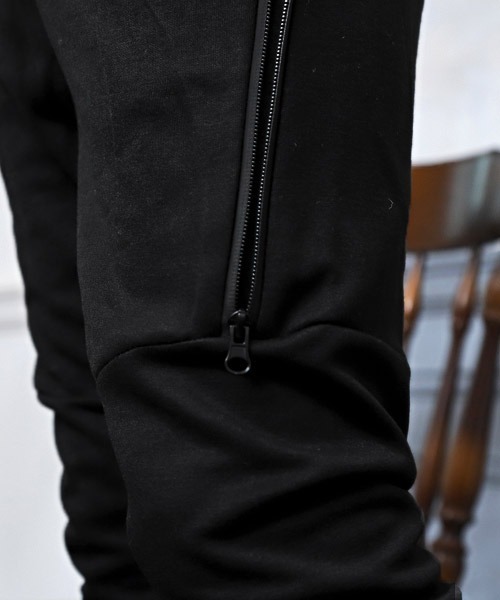 LUXSTYLE（ラグスタイル）の「ポンチZIPジョガーパンツ（その他パンツ・メンズ・ブラック/杢グレー・L/XL/M）」の10枚目の写真