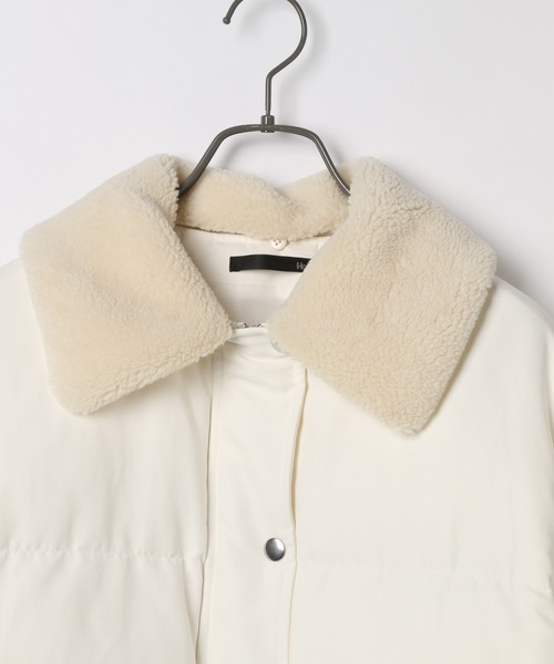 Heather（ヘザー）の「エリボアナカワタブルゾン　918712（ブルゾン・レディース・アイボリー/ブラック/ブラウン・FREE）」の21枚目の写真