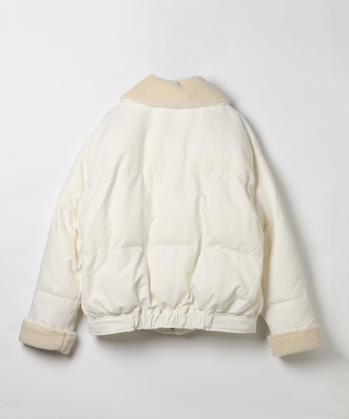 Heather（ヘザー）の「エリボアナカワタブルゾン　918712（ブルゾン・レディース・アイボリー/ブラック/ブラウン・FREE）」の14枚目の写真