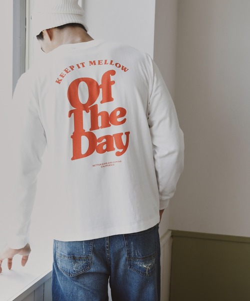 BAYFLOW(ベイフロー)の「グラフィックTEE L/S(Tシャツ/カットソー・メンズ・オフホワイト/ピンク/イエロー・LARGE/MEDIUM/SMALL)」の2枚目の写真