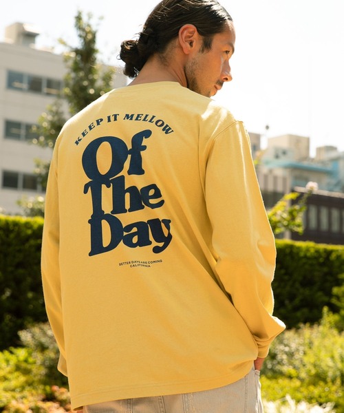 BAYFLOW(ベイフロー)の「グラフィックTEE L/S(Tシャツ/カットソー・メンズ・オフホワイト/ピンク/イエロー・LARGE/MEDIUM/SMALL)」の1枚目の写真