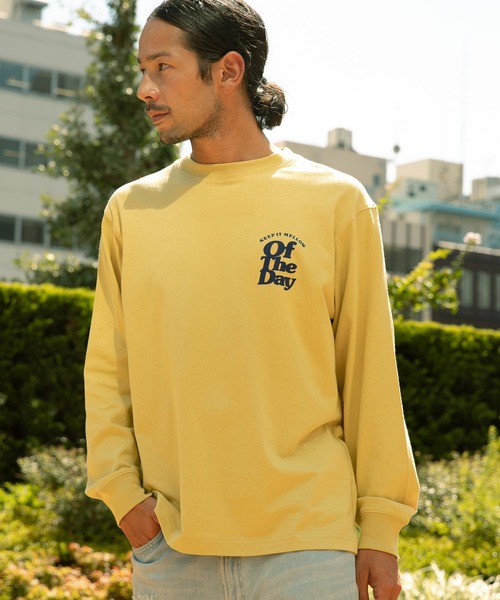 BAYFLOW(ベイフロー)の「グラフィックTEE L/S(Tシャツ/カットソー・メンズ・オフホワイト/ピンク/イエロー・LARGE/MEDIUM/SMALL)」の6枚目の写真