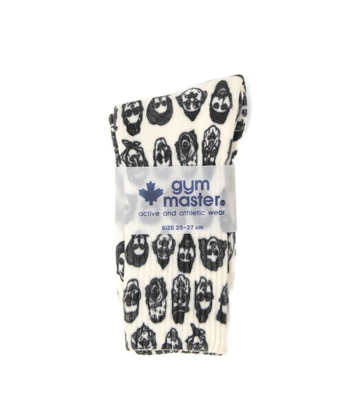 gym master(ジムマスター)の「gym master/ジムマスター ハッピーペイントクルーソックス(ソックス/靴下・メンズ・ホワイト/ブラック/その他1/アイボリー/イエロー/ロイヤルブルー・MEDIUM/LARGE)」の7枚目の写真