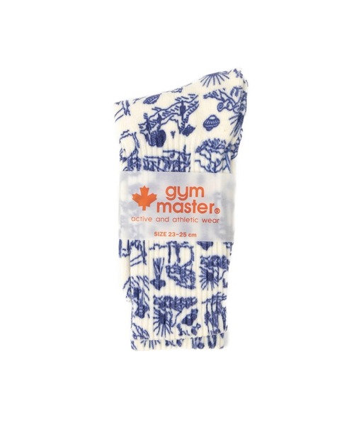 gym master(ジムマスター)の「gym master/ジムマスター ハッピーペイントクルーソックス(ソックス/靴下・メンズ・ホワイト/ブラック/その他1/アイボリー/イエロー/ロイヤルブルー・MEDIUM/LARGE)」の9枚目の写真