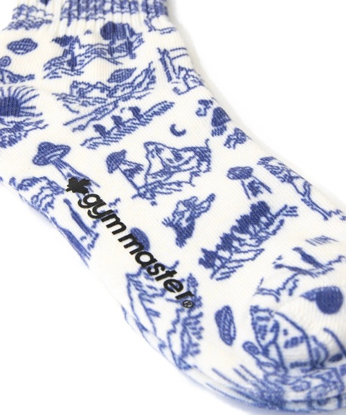 gym master(ジムマスター)の「gym master/ジムマスター ハッピーペイントクルーソックス(ソックス/靴下・メンズ・ホワイト/ブラック/その他1/アイボリー/イエロー/ロイヤルブルー・MEDIUM/LARGE)」の10枚目の写真